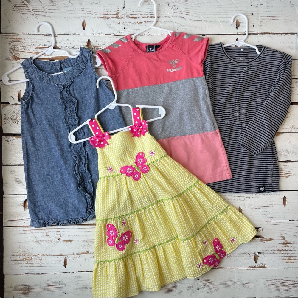 Toddler Girl Dresses Size 3T - Bundle of four Emily Rose, BabyGap, Hummel
